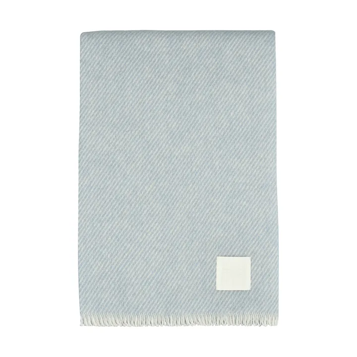 Row 스트라이프 울 담요 - Light blue, 120x185 cm - Scandi Living | 스칸디리빙