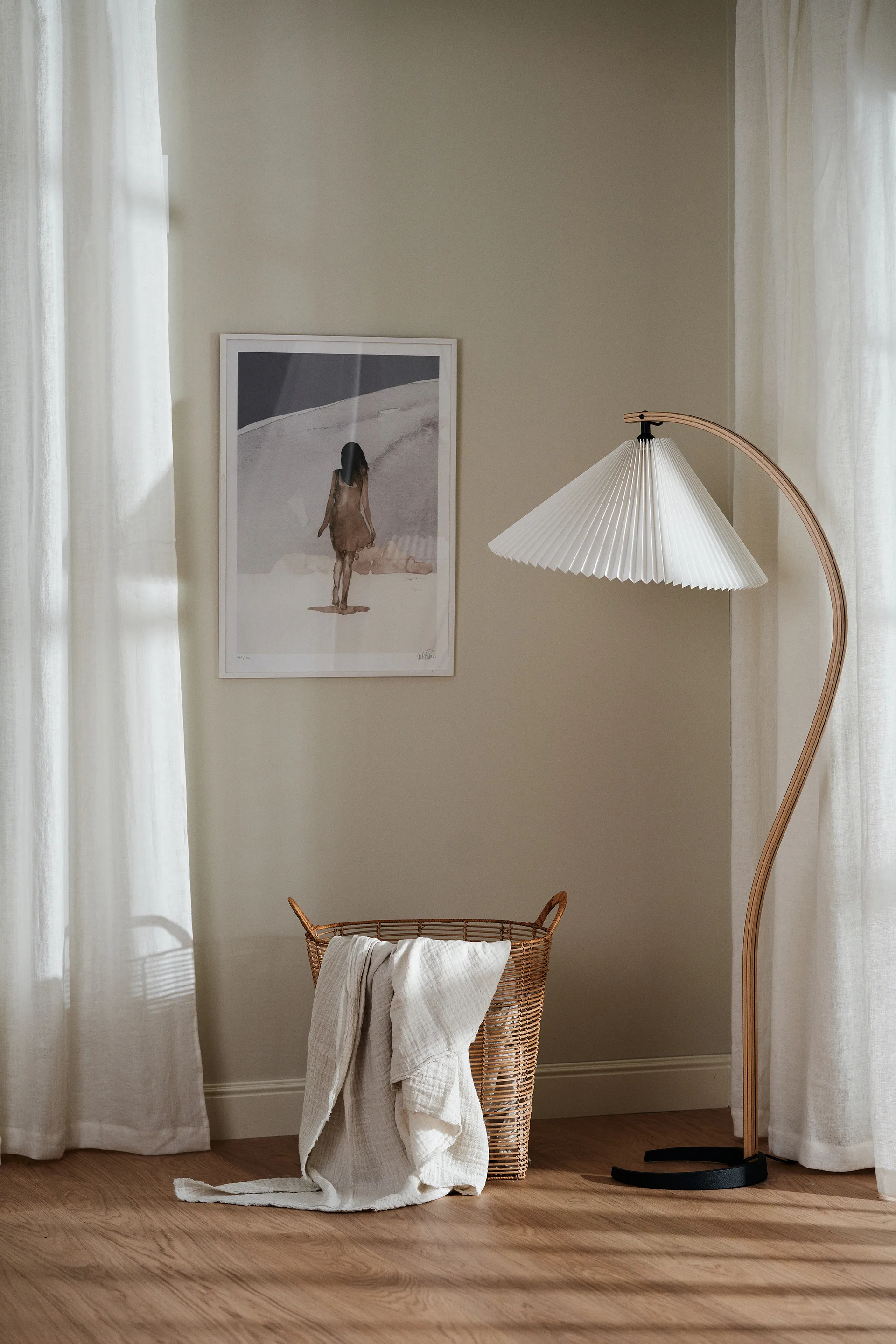 Tranquility 커튼 & 멀티밴드 139x250 cm, White Scandi Living | 스칸디리빙