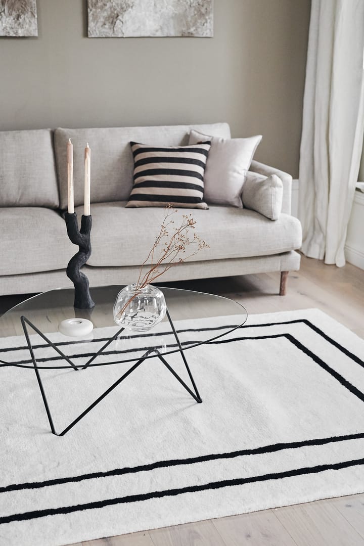 보더스 울 러그, White-black 170x240 cm Scandi Living | 스칸디리빙