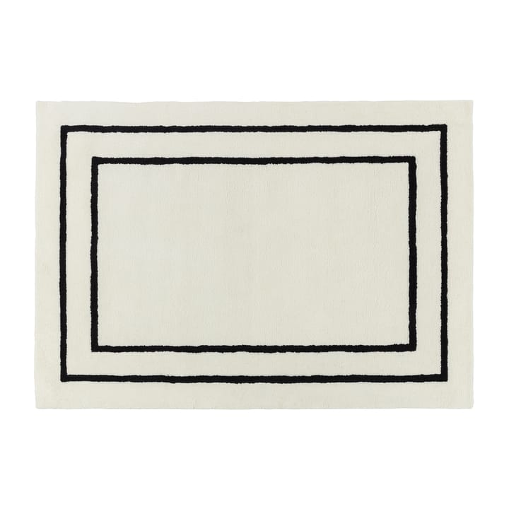 보더스 울 러그 - White-black 200x300 cm - Scandi Living | 스칸디리빙