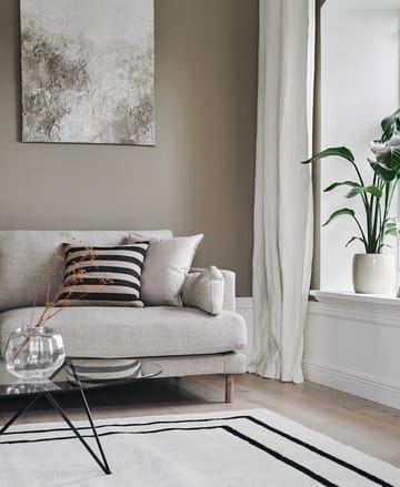 보더스 울 러그 - White-black 200x300 cm - Scandi Living | 스칸디리빙