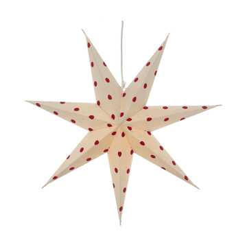 배어 대림절 별 전등갓 white-red dots - 60 cm - Scandi Living | 스칸디리빙