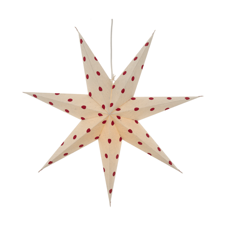 배어 대림절 ��별 전등갓 white-red dots, 60 cm Scandi Living | 스칸디리빙