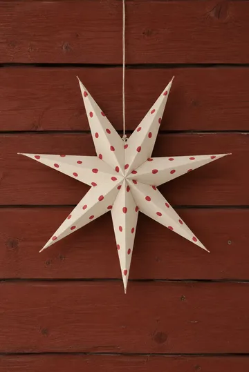 배어 대림절 별 전등갓 white-red dots - 60 cm - Scandi Living | 스칸디리빙