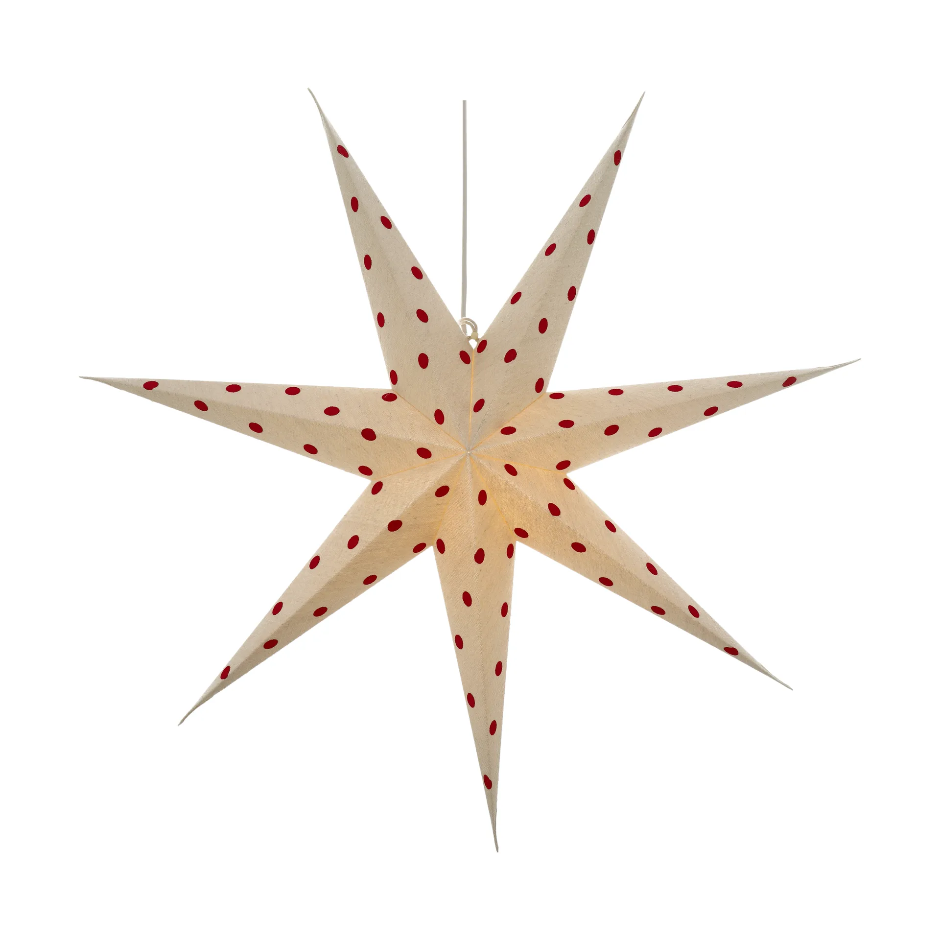 배어 대림절 별 전등갓 white-red dots, 80 cm Scandi Living | 스칸디리빙
