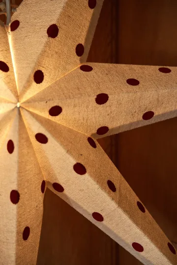 배어 대림절 별 전등갓 white-red dots - 80 cm - Scandi Living | 스칸디리빙