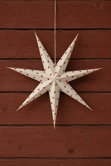 배어 대림절 별 전등갓 white-red dots - 80 cm - Scandi Living | 스칸디리빙