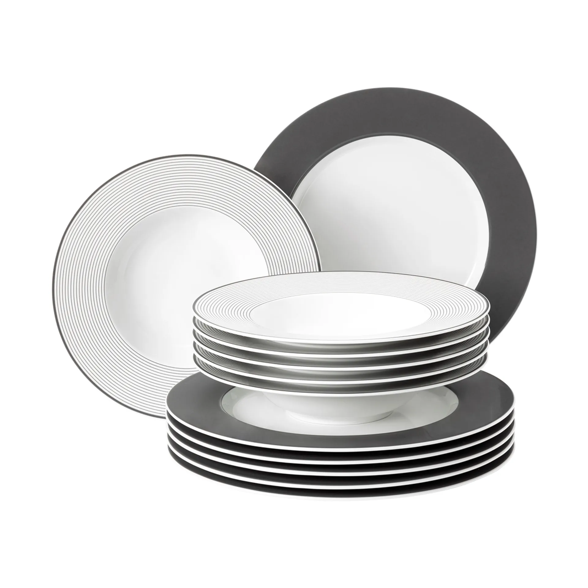 노 리밋 서비스 세트 12개 세트, Antracite Seltmann Weiden | 셀트만바이덴