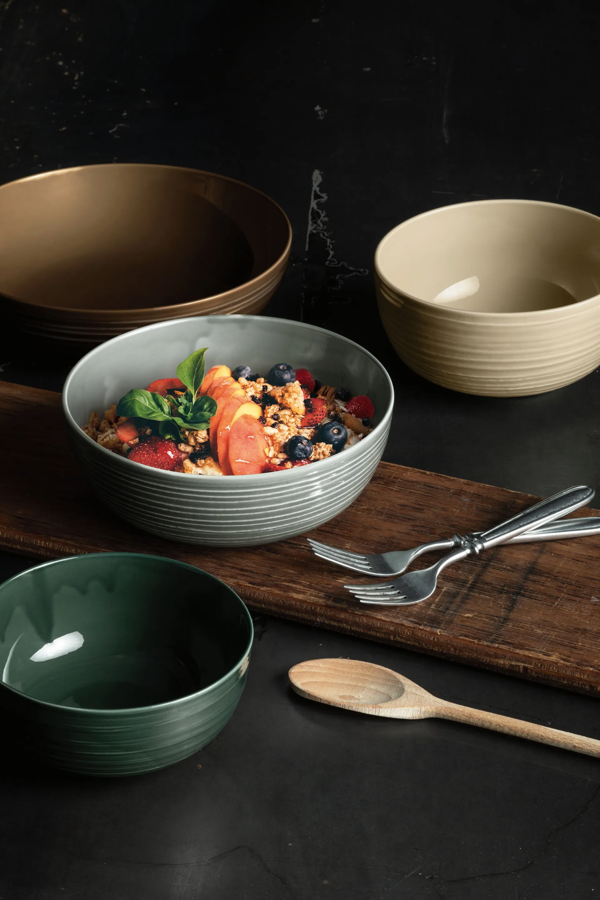 테라 보울 Ø20.4 cm 2개 세트, Moss Green Seltmann Weiden | 셀트만바이덴