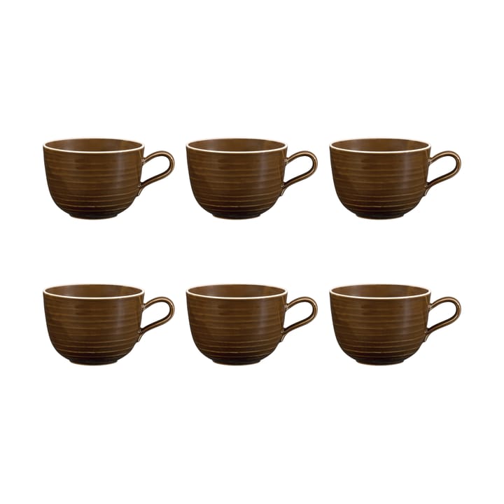 테라 컵 38 cl 6개 세트 - Earth Brown - Seltmann Weiden | 셀트만바이덴