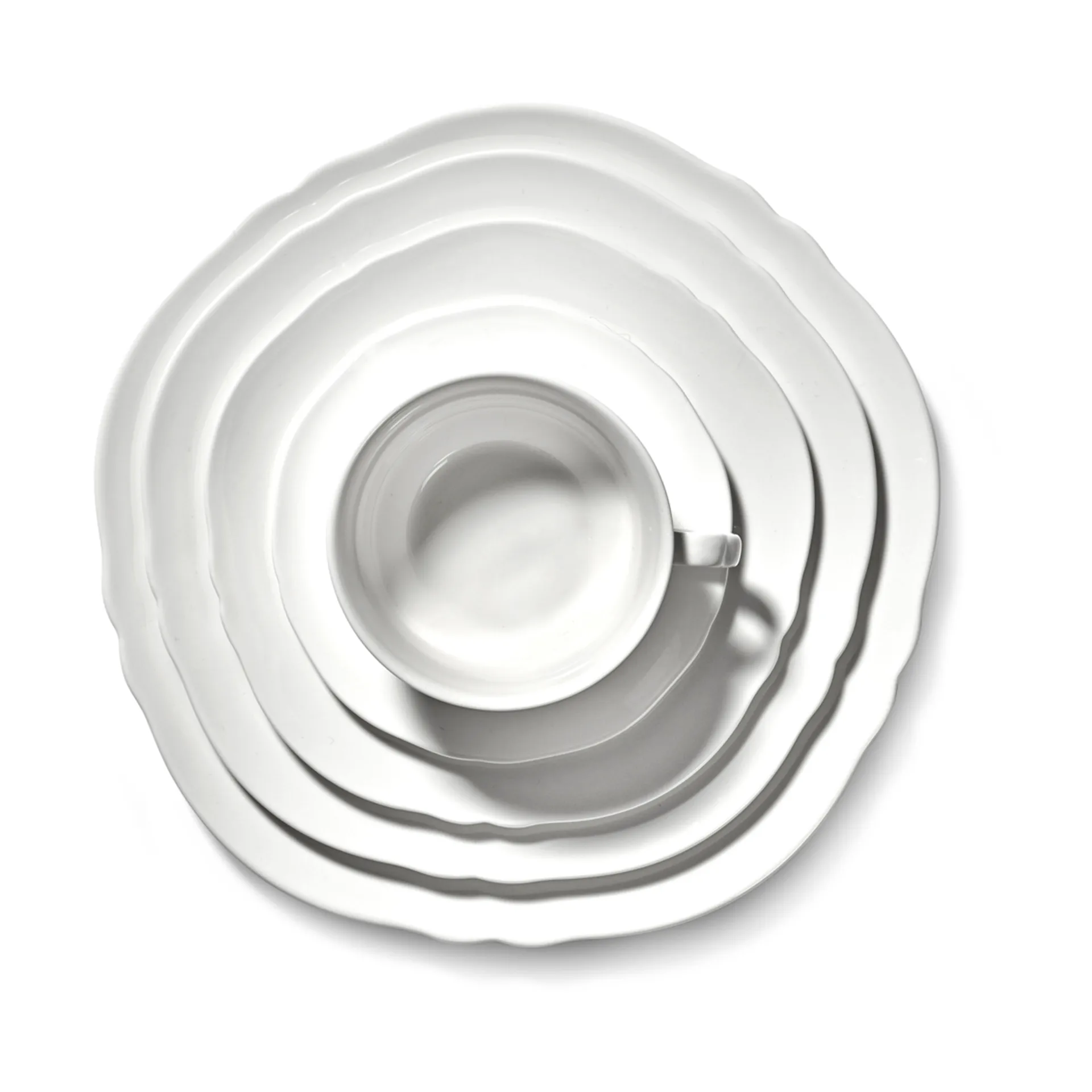 실루엣 커피 컵 19 cl 4팩, White Serax | 세락스