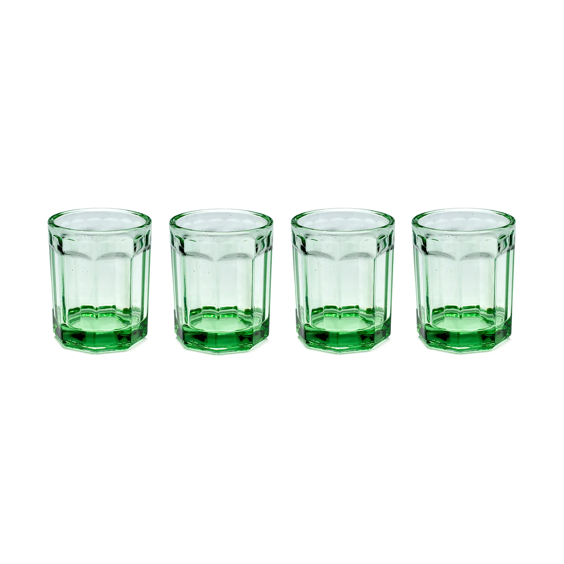 피쉬 & 피쉬 유리컵 22 cl 4개 세트 green,  Serax
