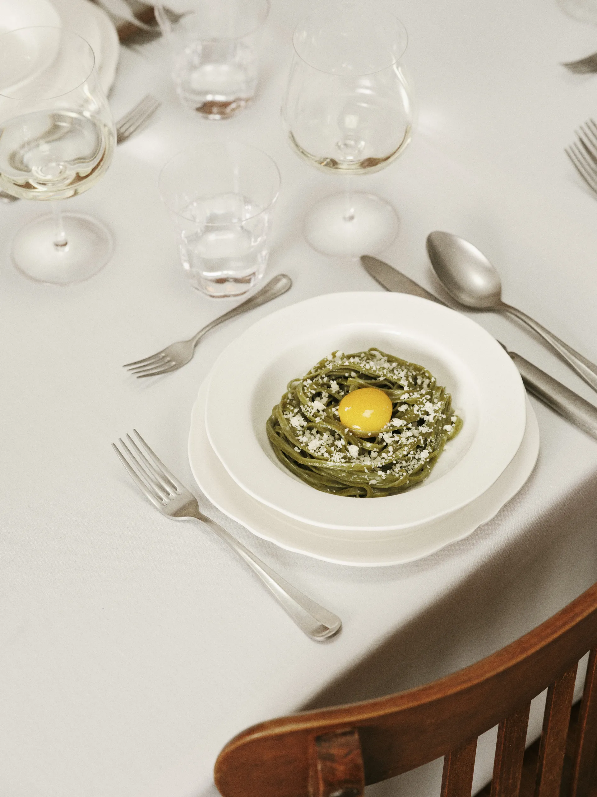 실루엣 파스타 플레이트 Ø22 cm 4팩, White Serax | 세락스