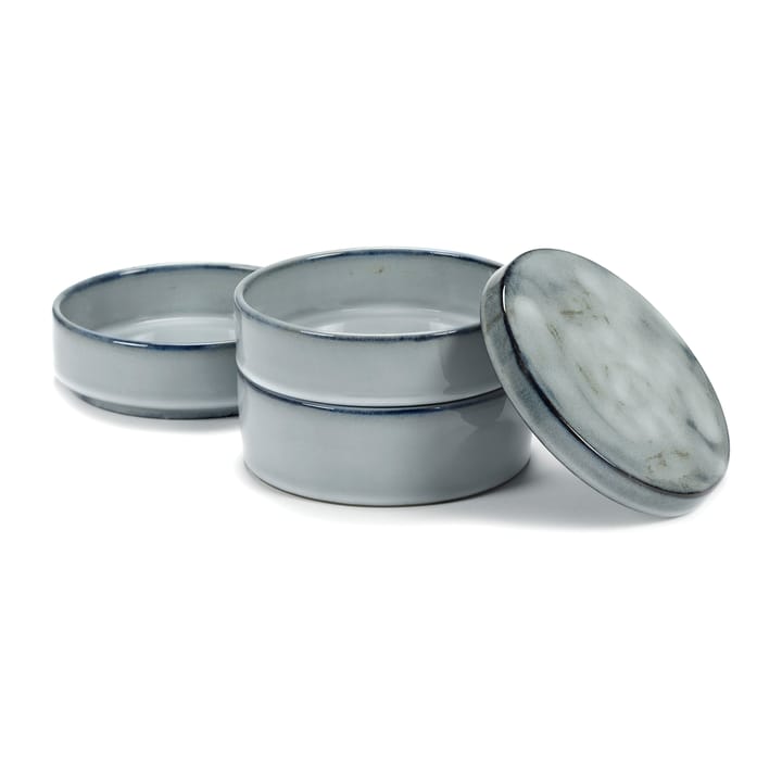 퓨어 보울 3개 세트 스태커블 14 cm, Blue Serax | 세락스