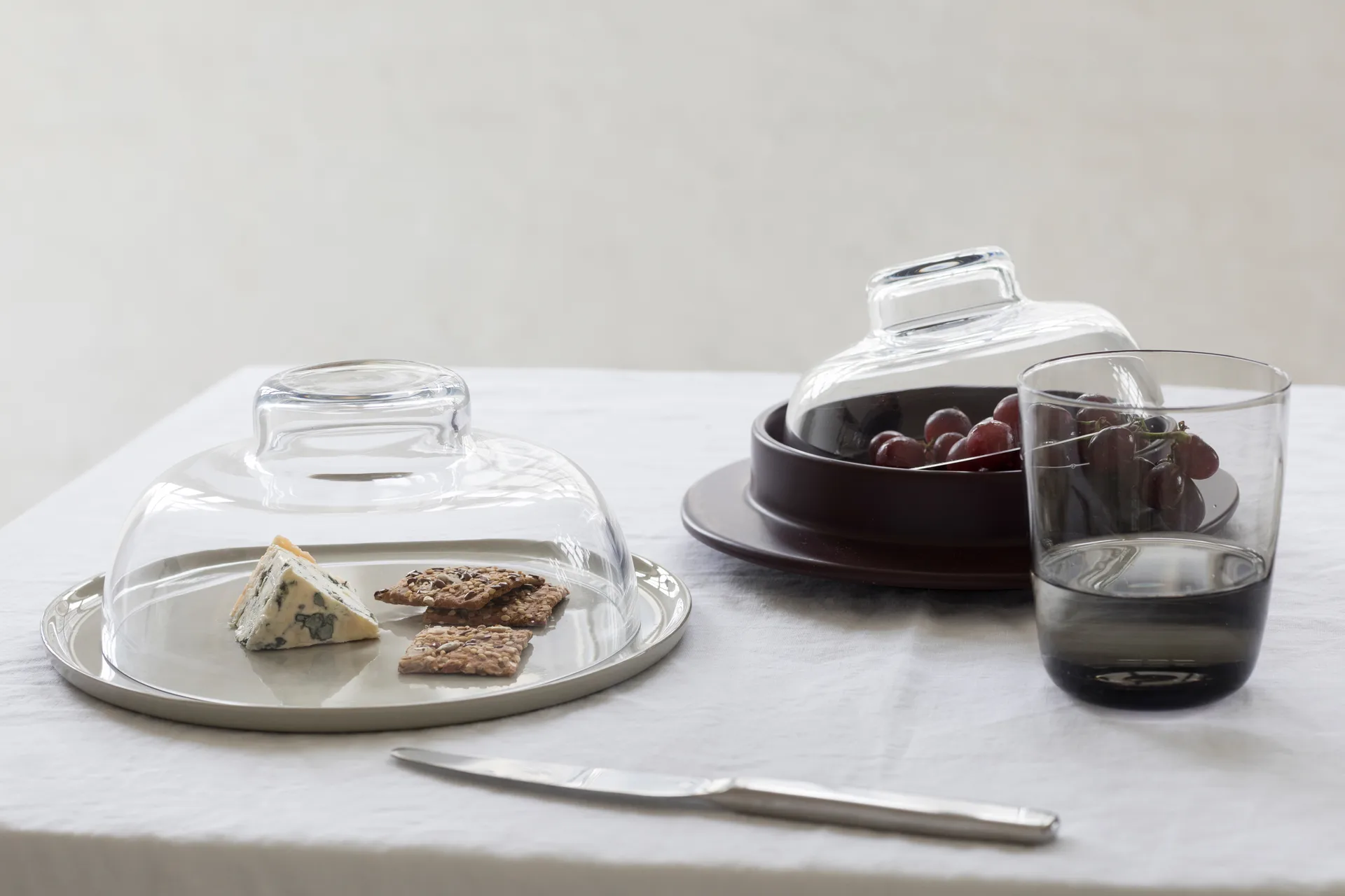 세나 하이 글래스 8.5 cm, Smoky grey Serax | 세락스