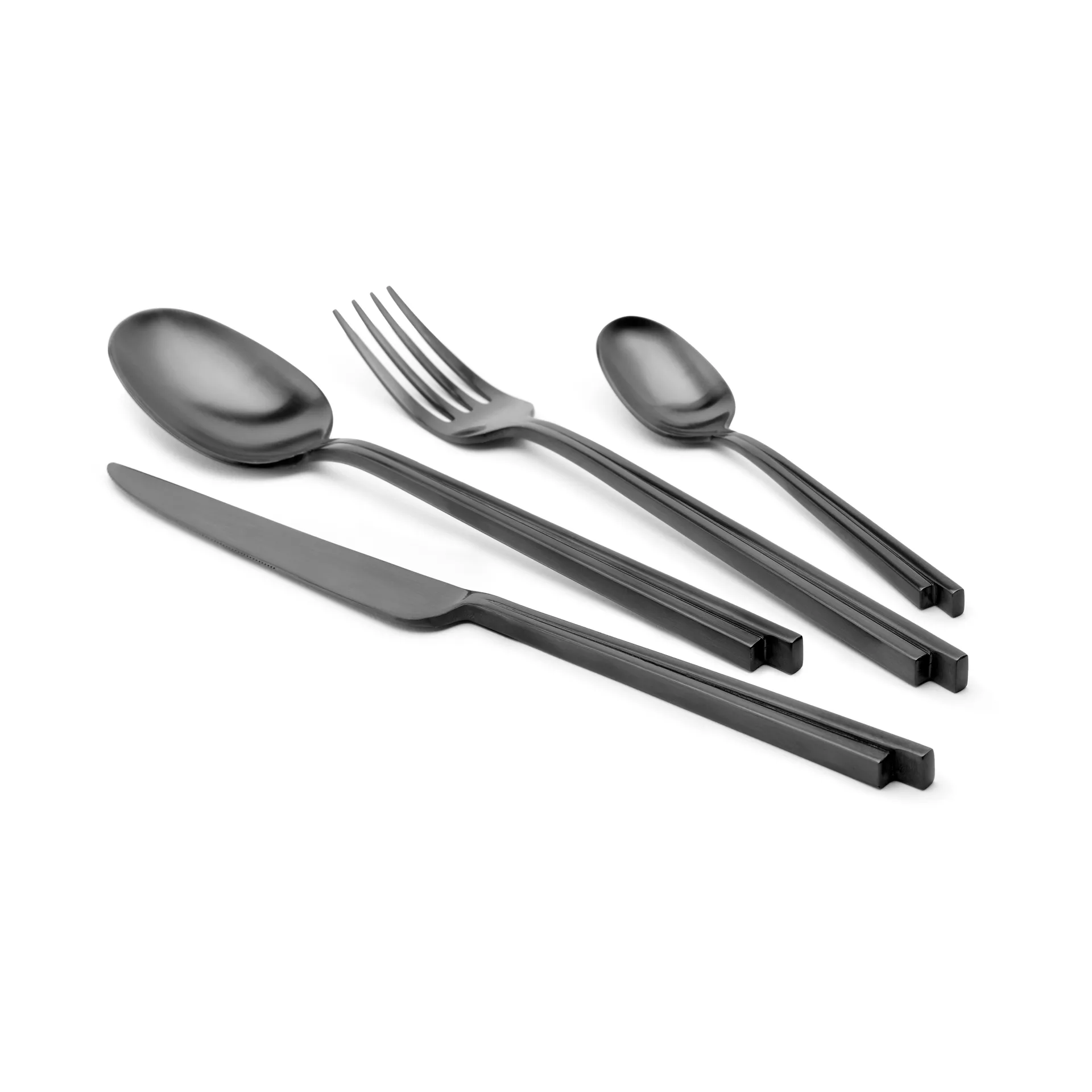 Dune 커트러리 24개 세트 선물 상자 포장, Black Serax | 세락스