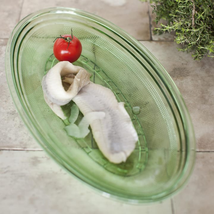Fish & Fish 오벌 소서 14x26 cm - green - Serax | 세락스