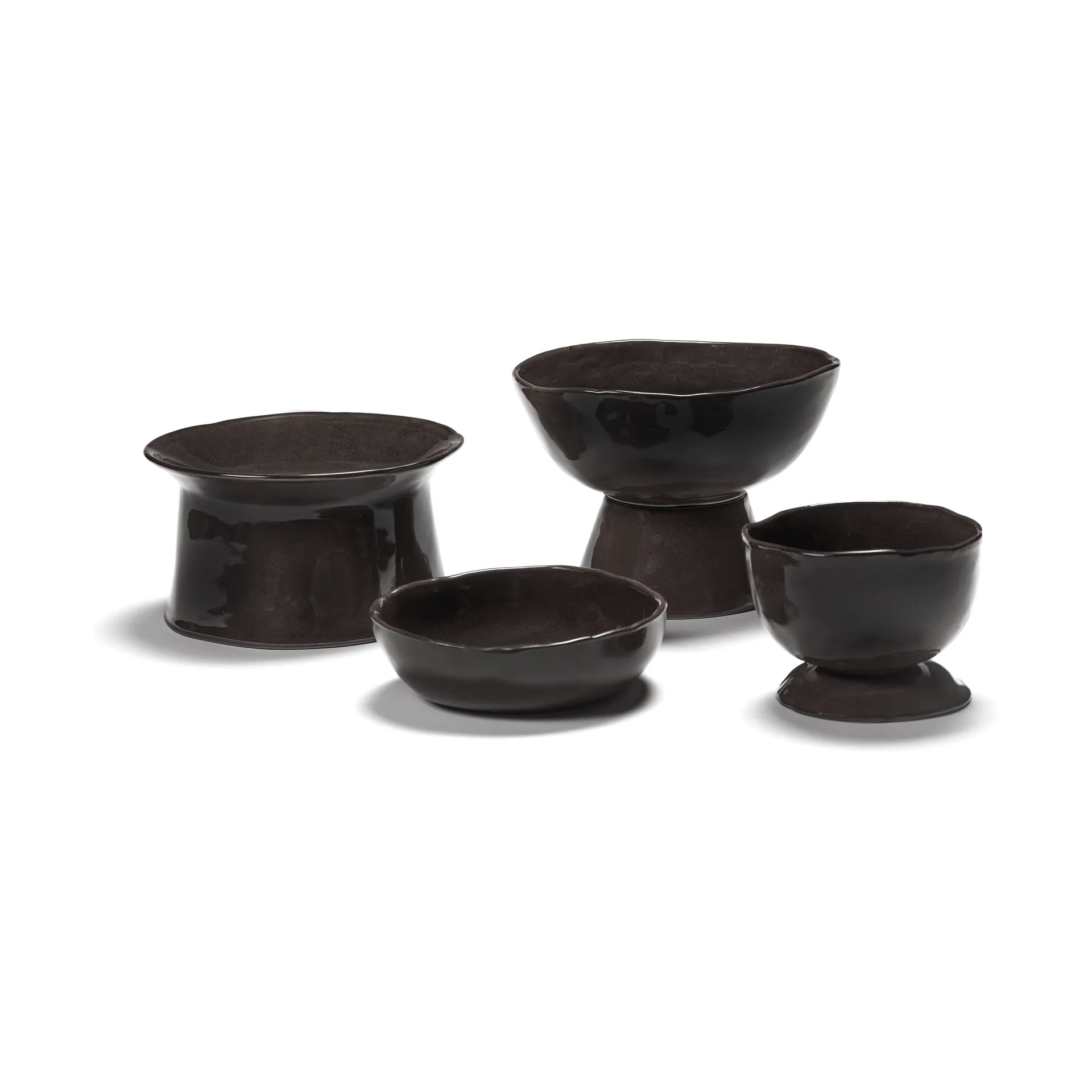 La Mère 보울 온 풋 라지 20.5 cm, Dark brown Serax | 세락스