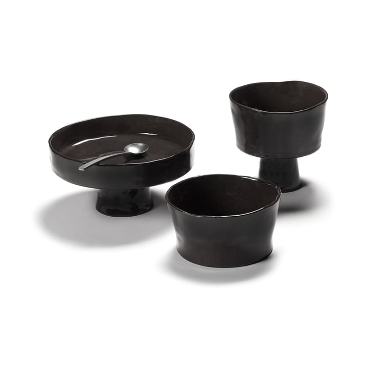 La Mère 딥 플레이트 온 풋 L 25 cm, Ebony Serax | 세락스