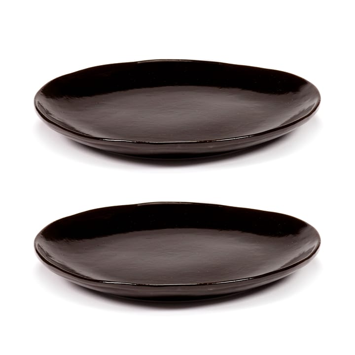 La Mère 접시 S 18 cm 2개 세트 - Dark brown - Serax | 세락스
