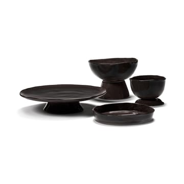 La Mère 딥 플레이트 S 20 cm 2개 세트 - Dark brown - Serax | 세락스