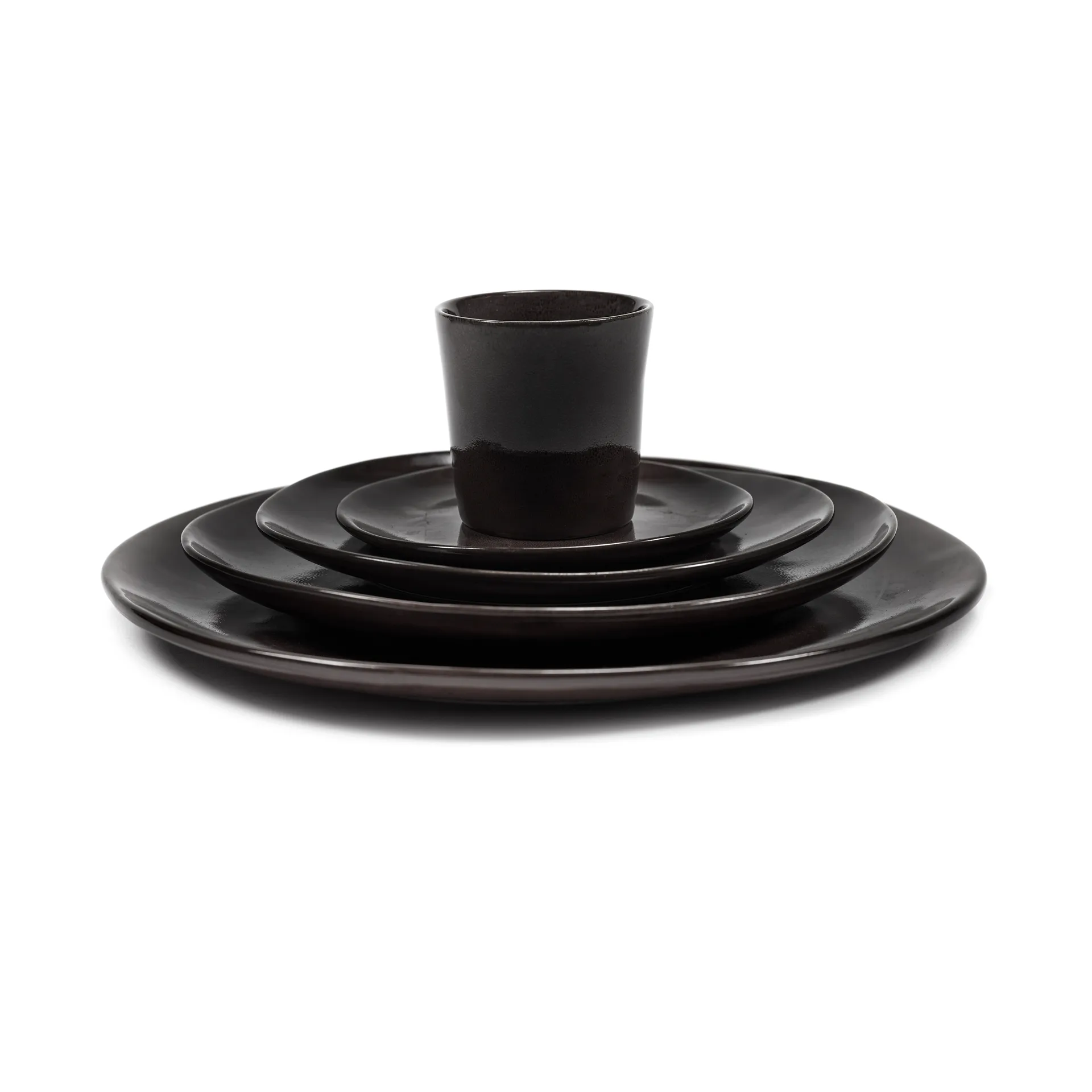 La Mère 접시 XL 27 cm 2개 세트, Dark brown Serax | 세락스