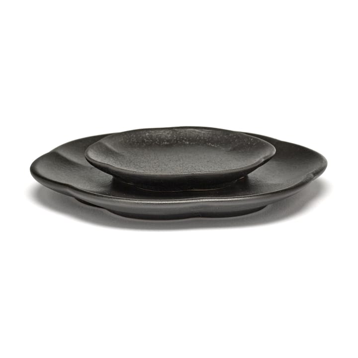 인쿠 릿지드 접시 M 13.9 cm, Black Serax | 세락스