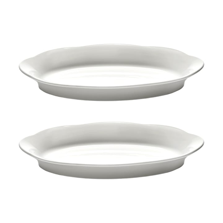 실루엣 오벌 딥 플레이트 M 15x24.5 cm 2팩 - White - Serax | 세락스