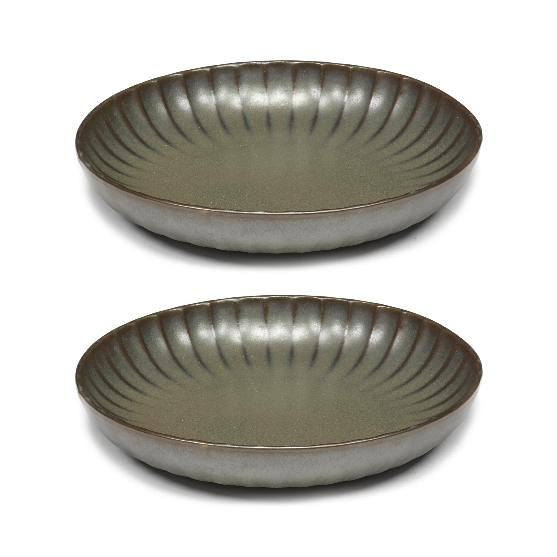 인쿠 하이 접시 M 21 cm 2개 세트, Green Serax | 세락스