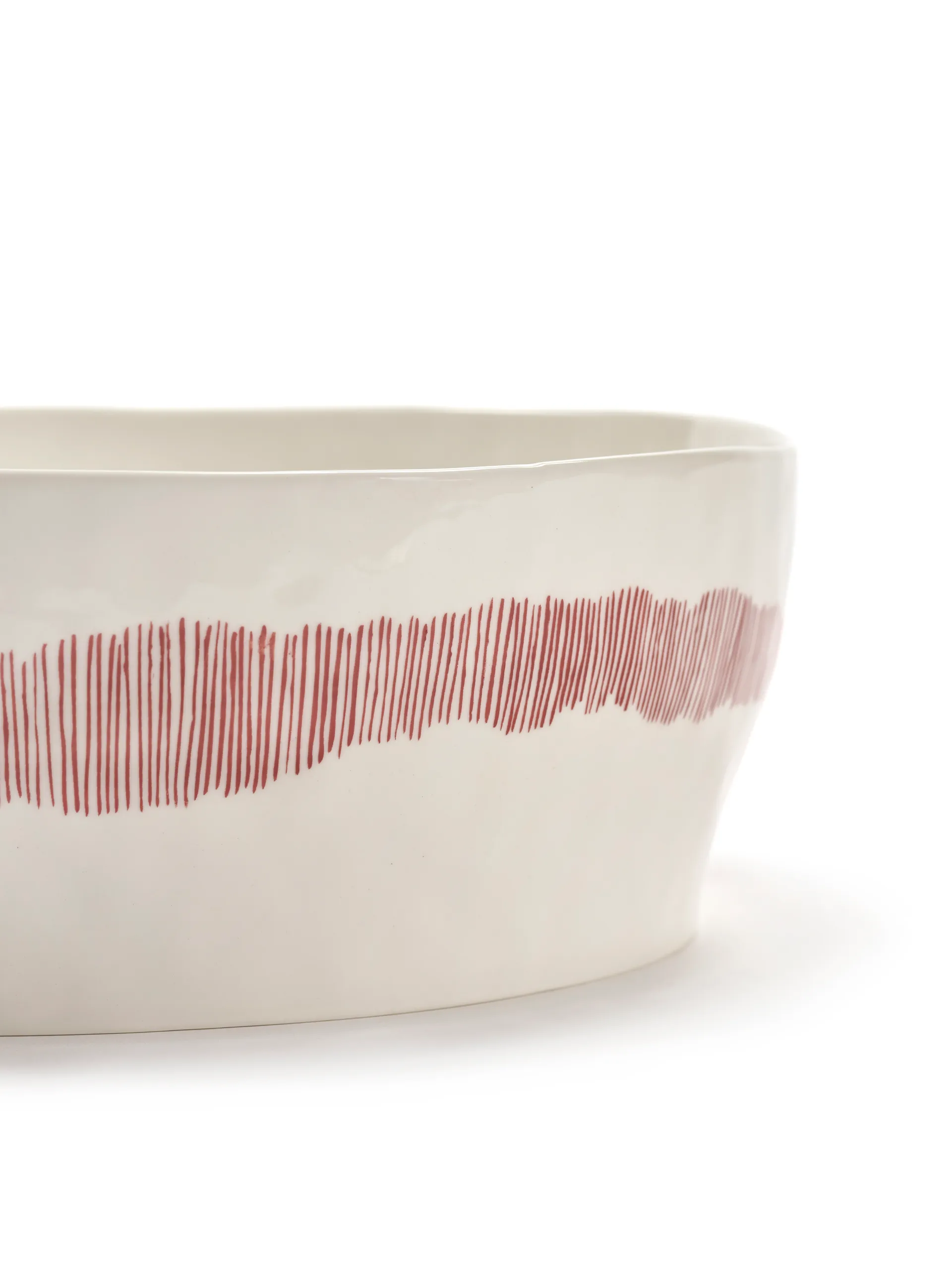 Ottolenghi Feast 샐러드 보울 Ø27,5 cm, White stripes-red Serax | 세락스