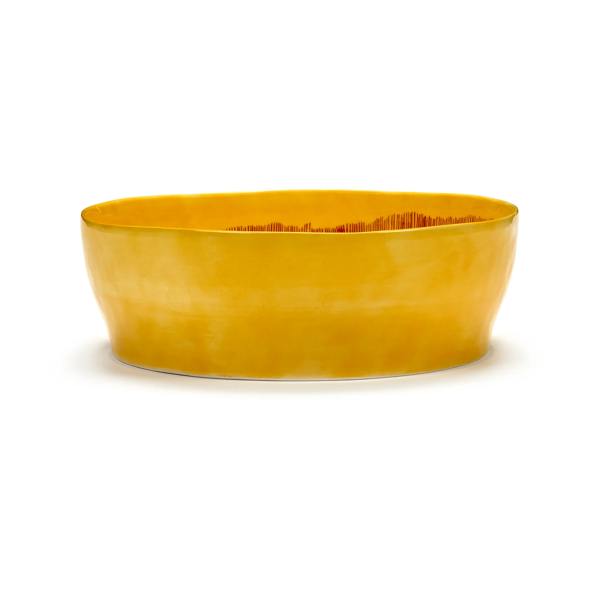 Ottolenghi Feast 샐러드 보울 Ø27,5 cm, Yellow stripes-red Serax | 세락스