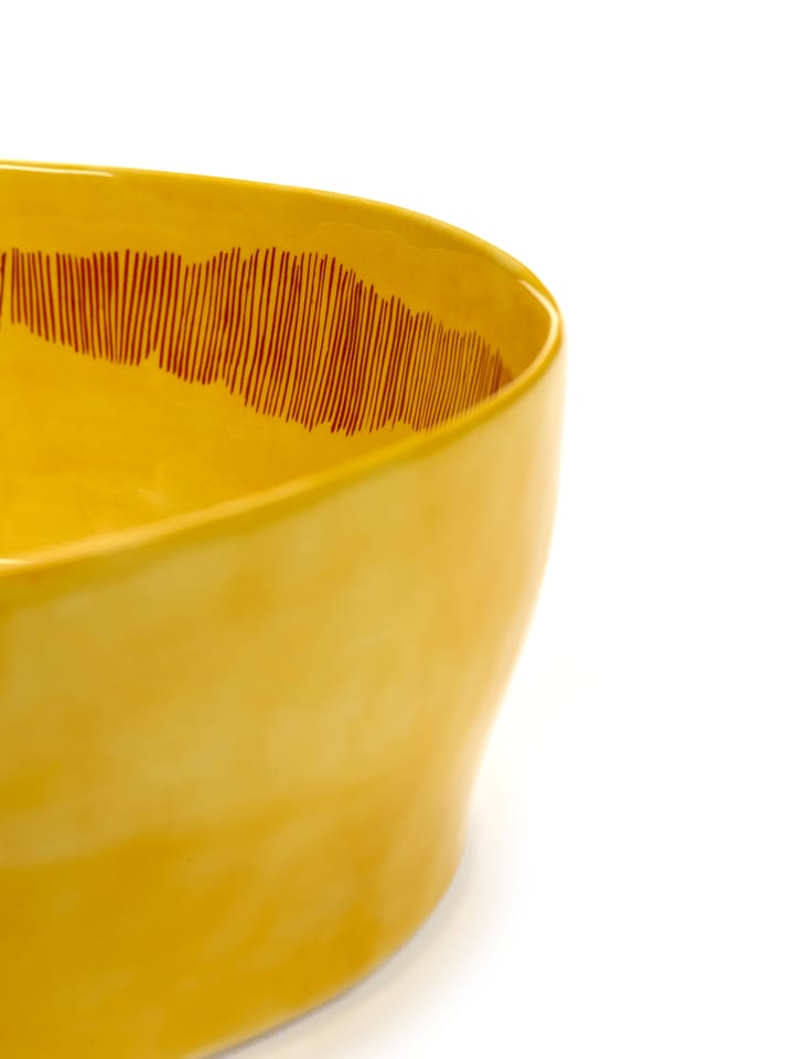 Ottolenghi Feast 샐러드 보울 Ø27,5 cm, Yellow stripes-red Serax | 세락스