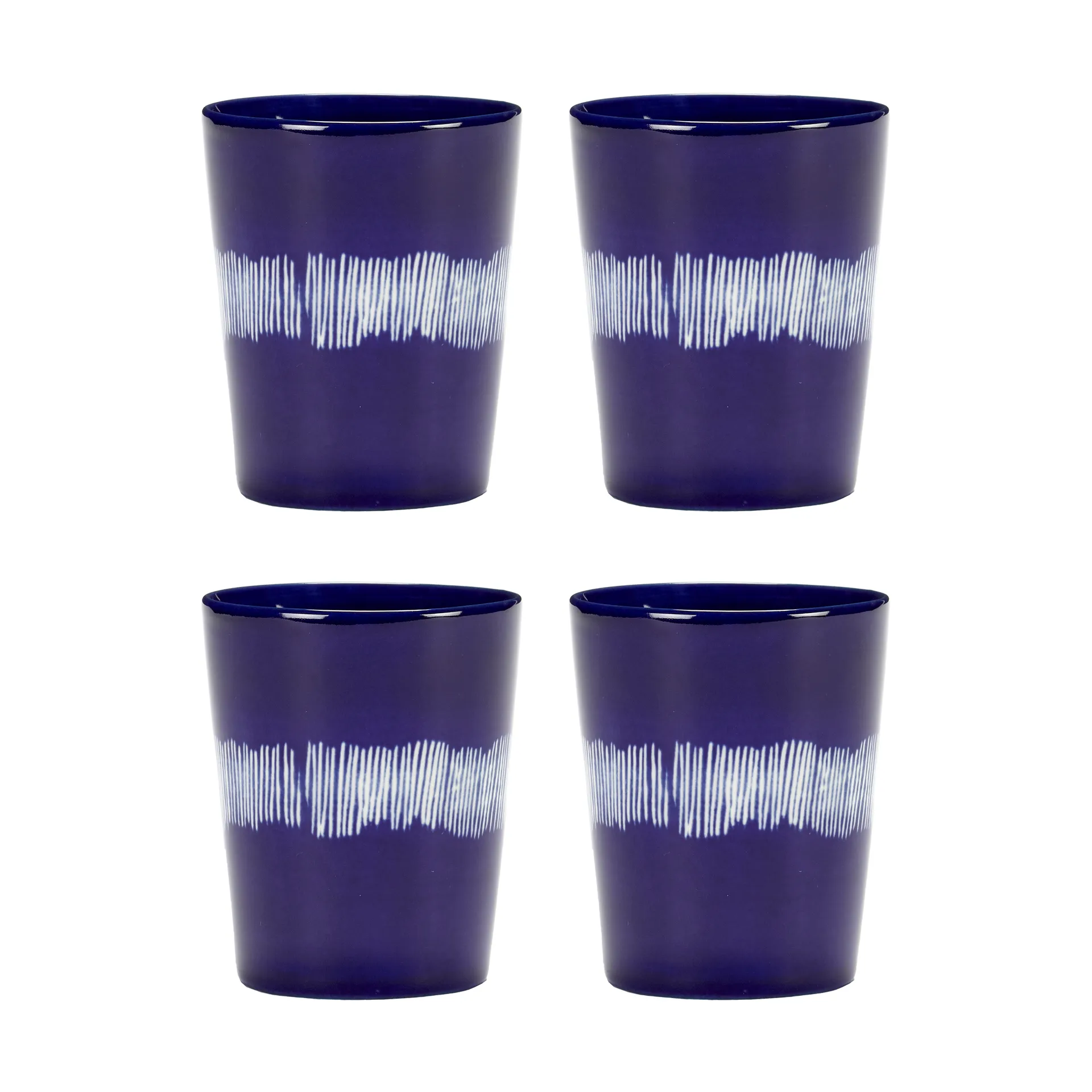 Ottolenghi Feast 티 컵 33 cl 4개 세트, Dark blue-white Serax | 세락스