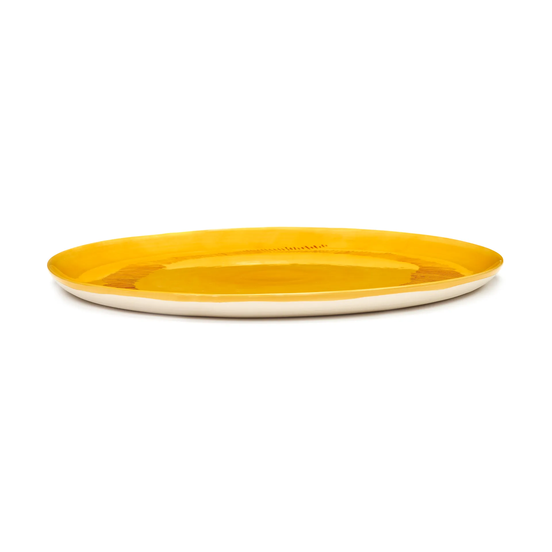 Ottolenghi Feast 서빙 플래터 Ø35 cm, Yellow stripes-red Serax | 세락스