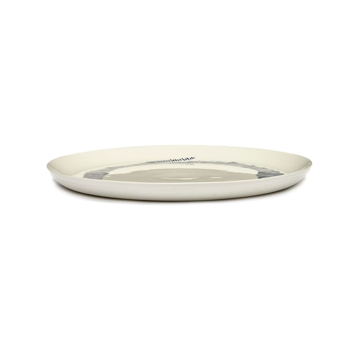 Ottolenghi Feast 접시 L Ø26 cm 2개 세트, White stripes-blue Serax | 세락스