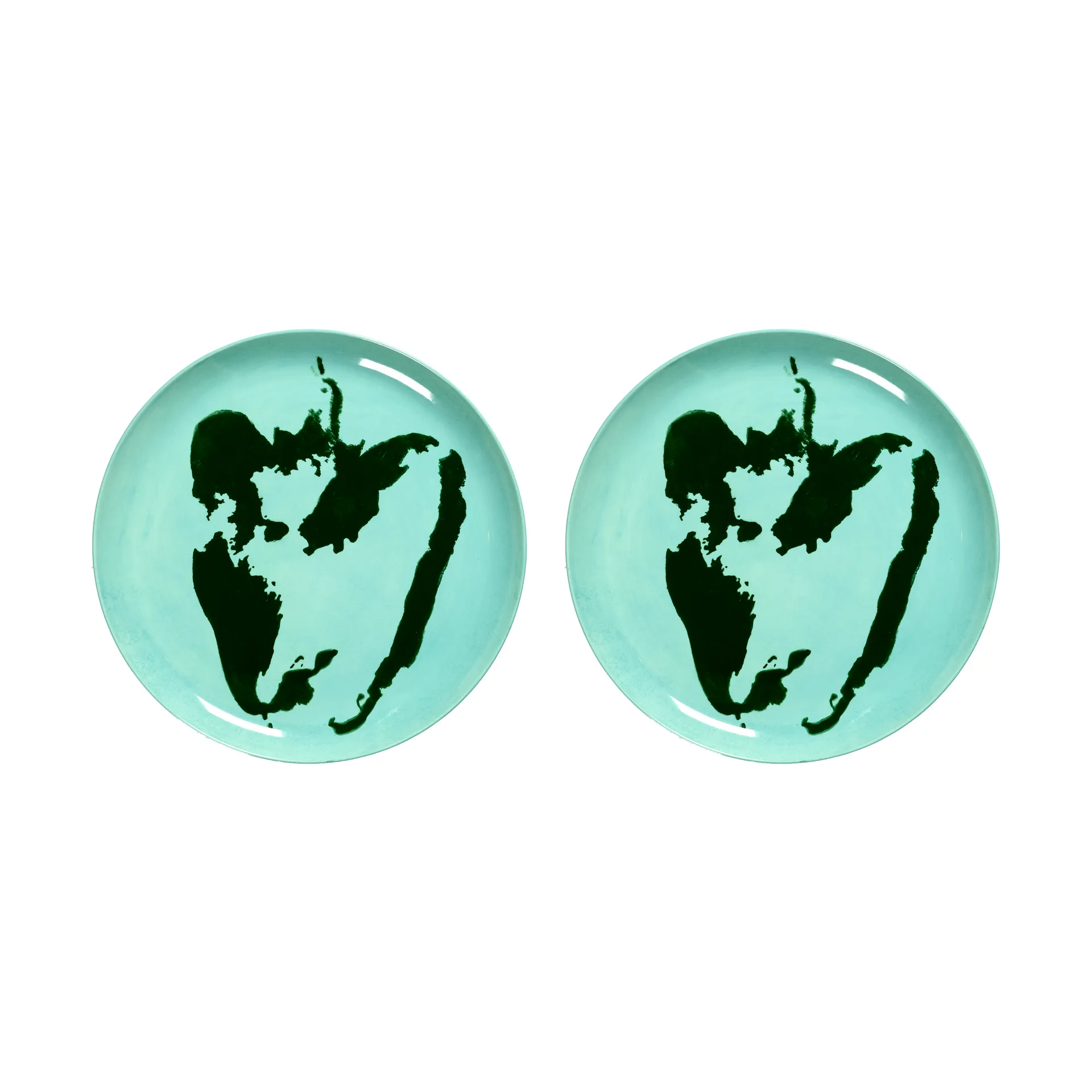 Ottolenghi Feast 접시 L Ø26,5 cm 2개 세트, Azure-pepper green Serax | 세락스