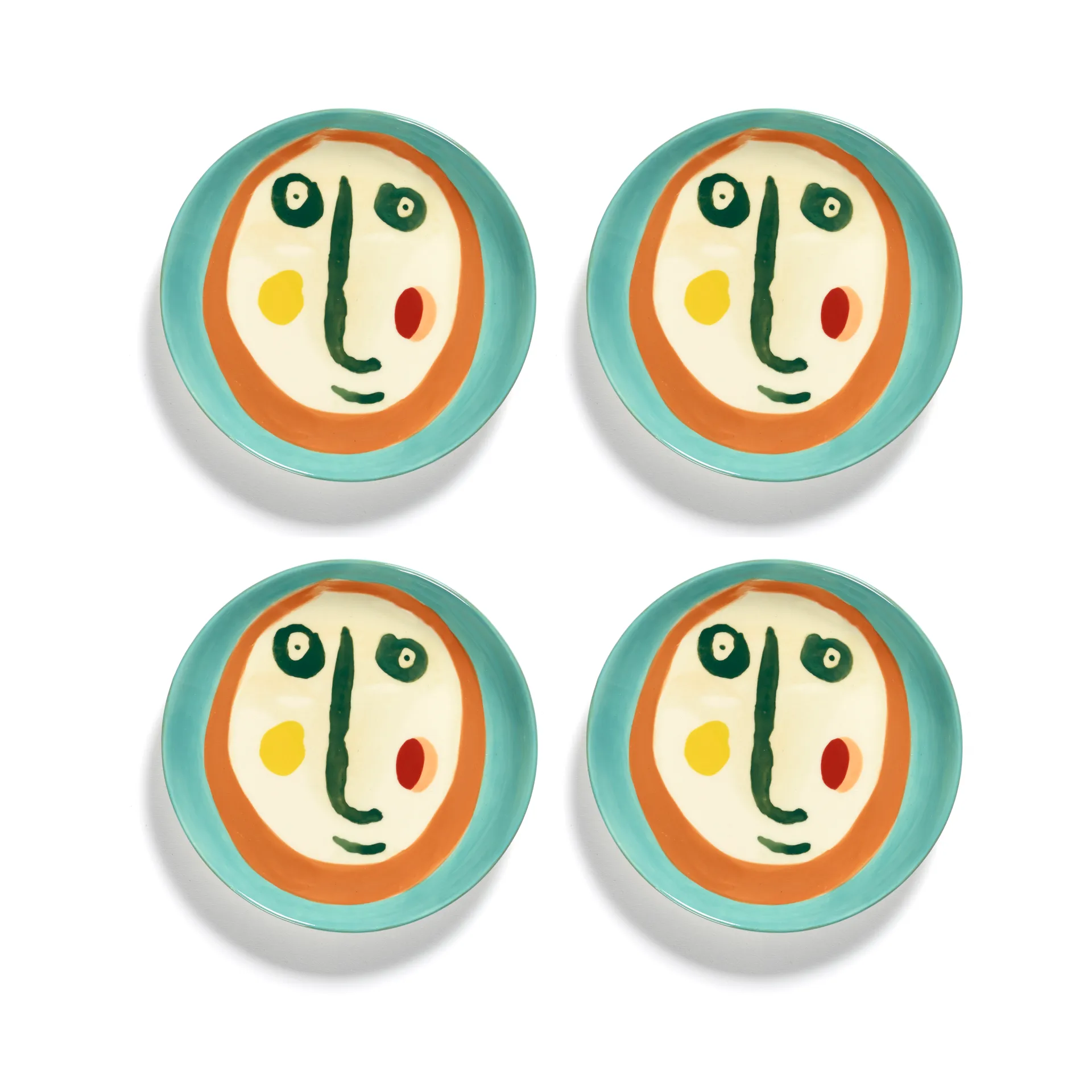 Ottolenghi Feast 접시 XS Ø16 cm 4개 세트, Face nr 2 Serax | 세락스