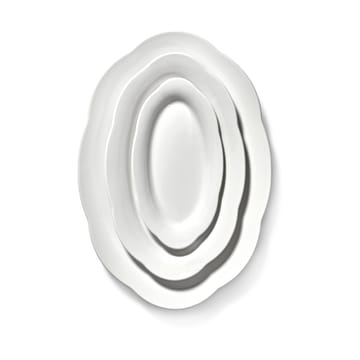 실루엣 오벌 딥 플레이트 S 10x18.5 cm - White - Serax | 세락스