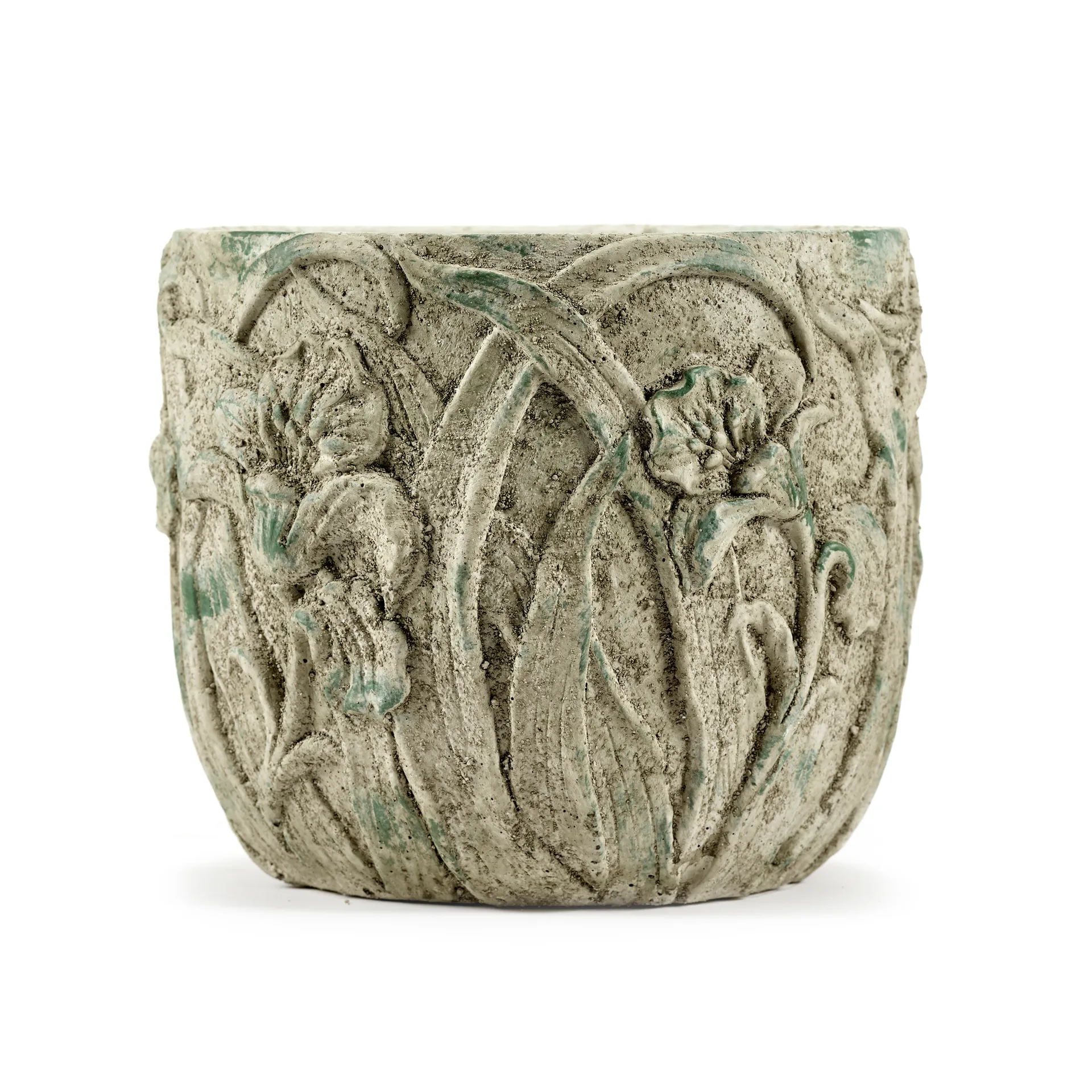 러스틱 플라워팟 플라워 패턴 S 21.5 cm, Grey Serax | 세락스