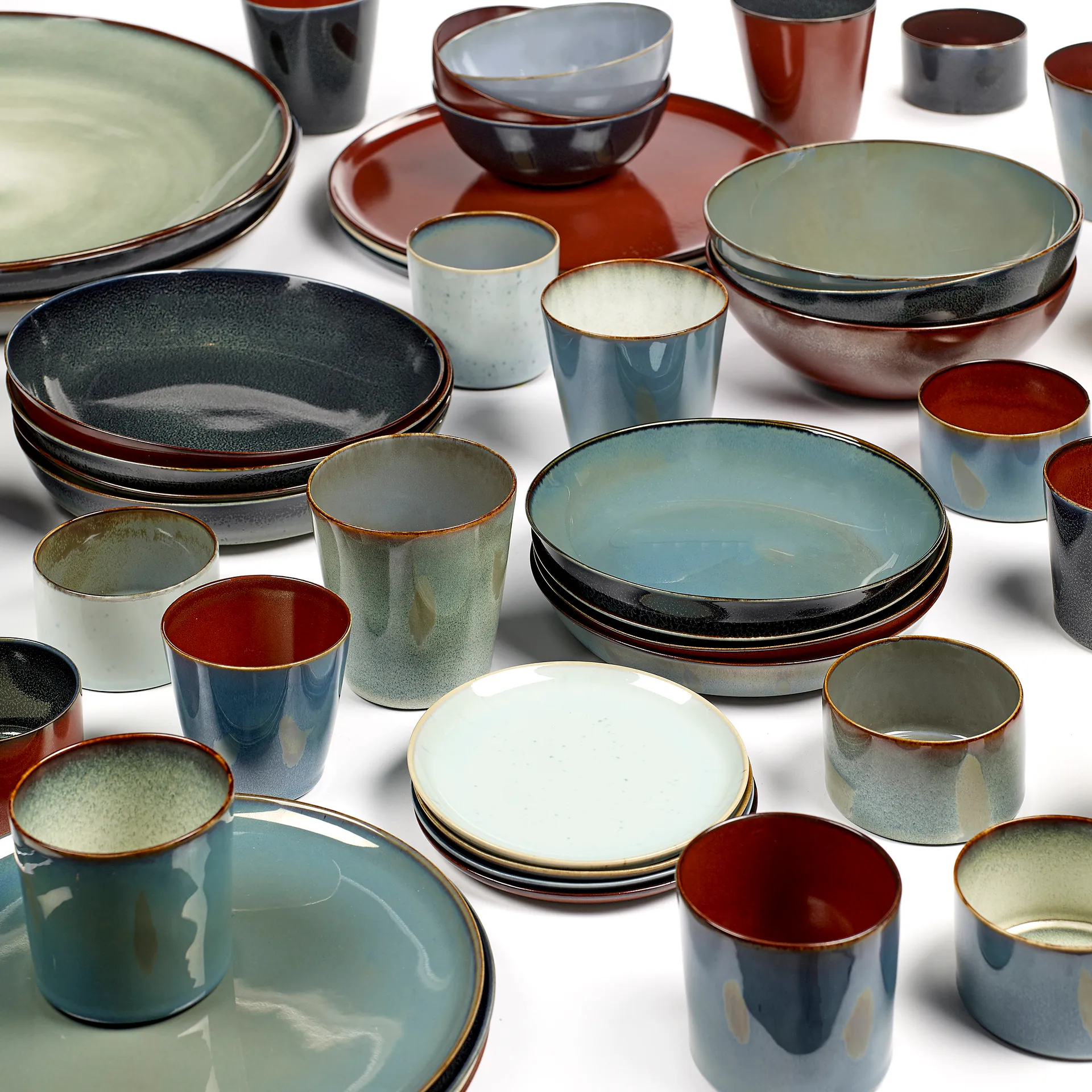 Terres de Rêves 접시 21 cm, dark blue-rust Serax | 세락스