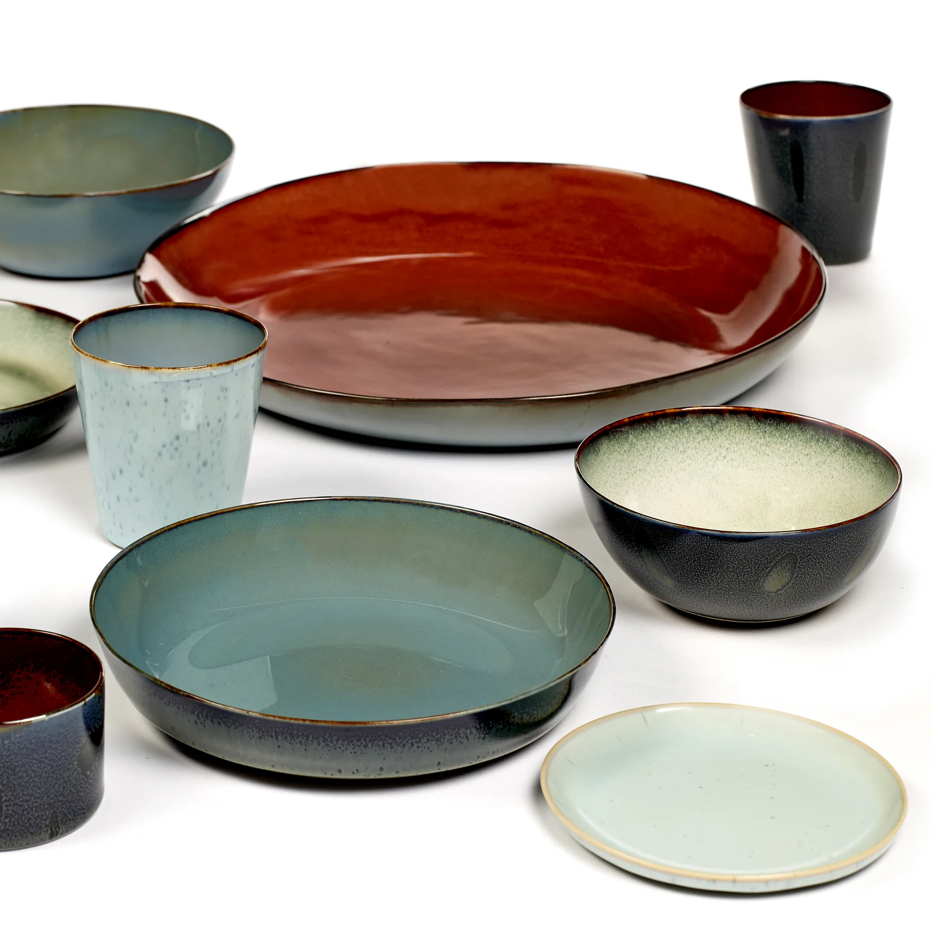 Terres de Rêves 서빙 소서 35.5 cm, rust-smokey blue Serax | 세락스