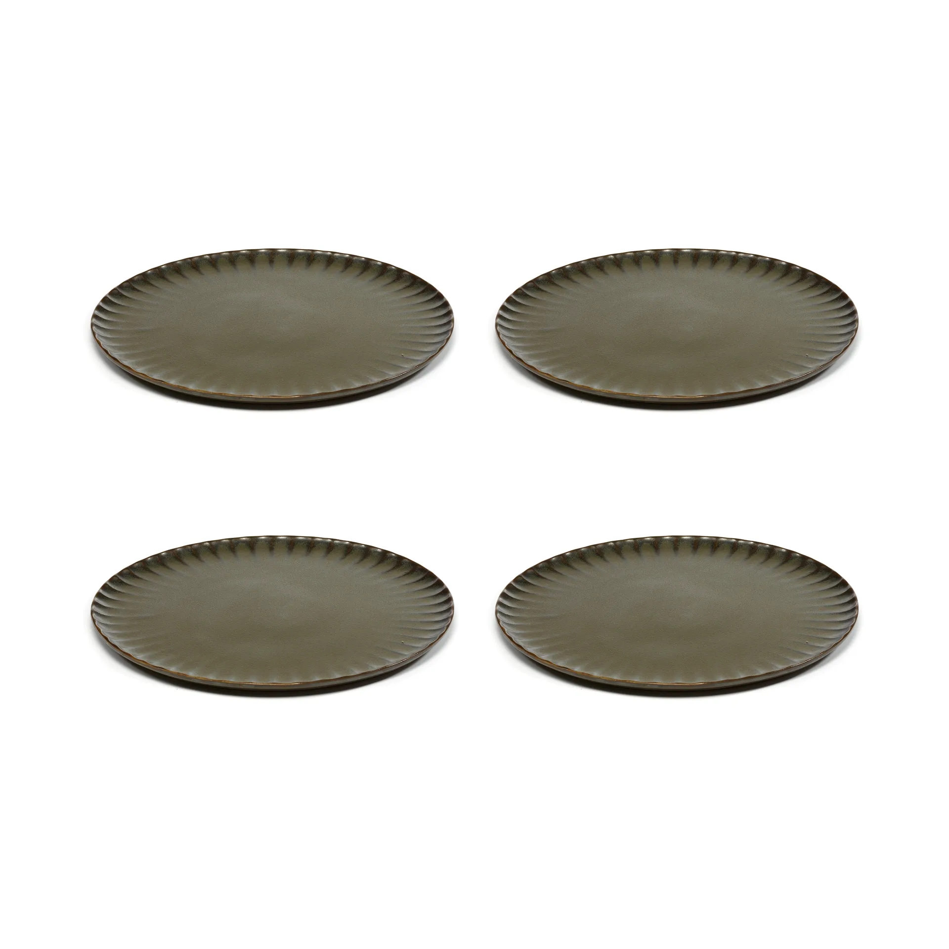 인쿠 접시 XL 27 cm 4개 세트, Green Serax | 세락스