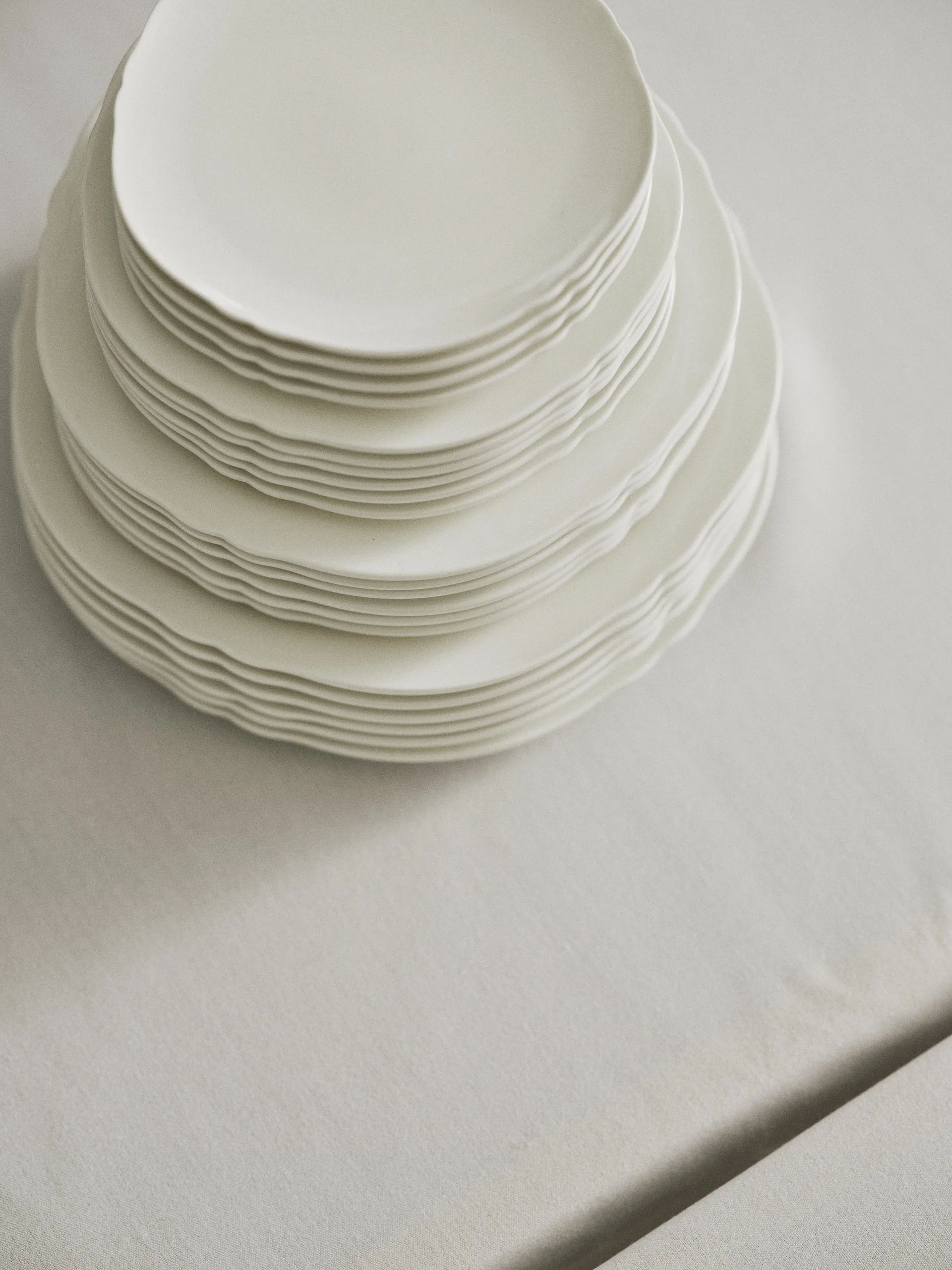 실루엣 플레이트 XS Ø17 cm 4팩, White Serax | 세락스