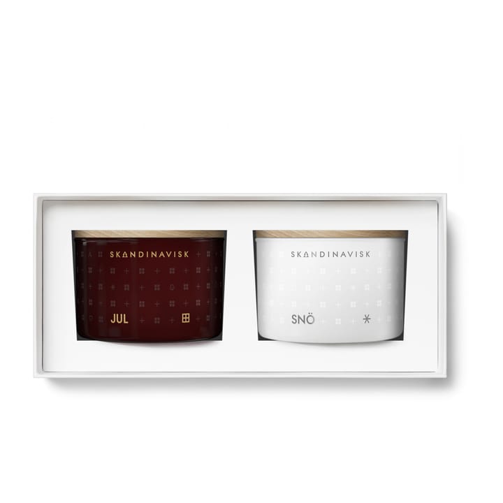 화이트 크리스마스 미니 캔들 선물 세트 2 pieces - 2x90g - Skandinavisk | 스칸디나비스크