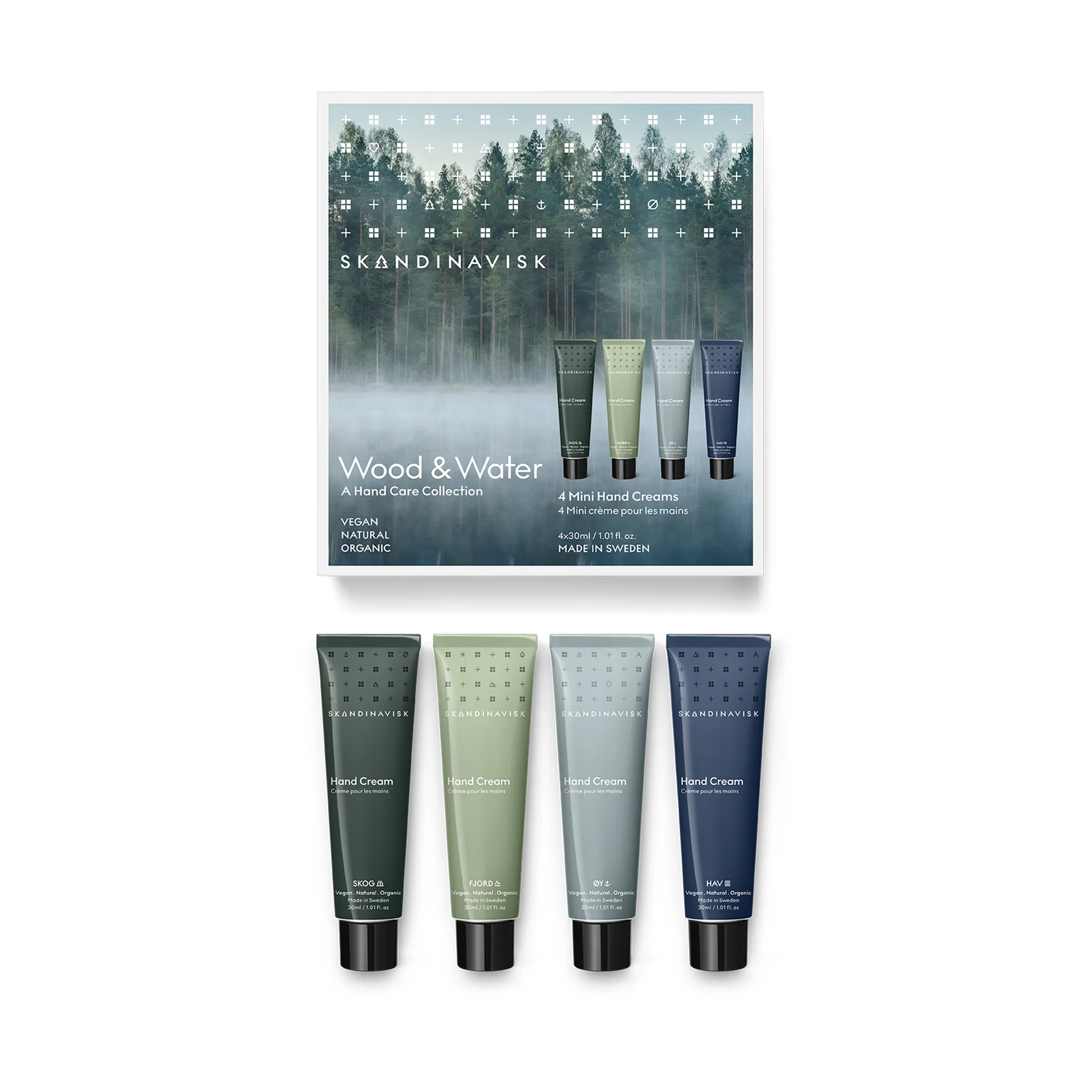Wood & Water 미니 핸드 크림 4개, 30 ml Skandinavisk | 스칸디나비스크