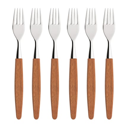 Skaugum 포크 6개 세트 - Ecco Teak - Skaugum of Norway | 스카우검 오브 노르웨이