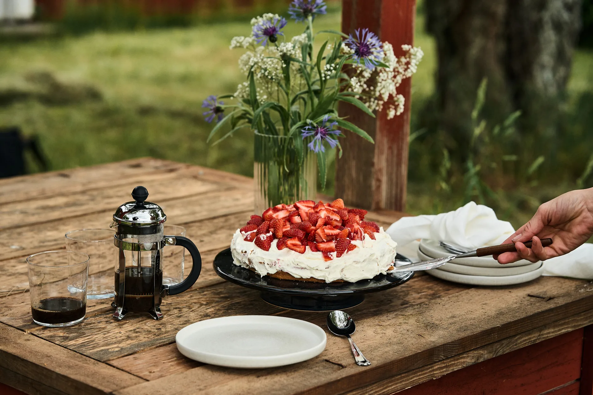 Skaugum 케이크 슬라이스, Forrest Maple Skaugum of Norway | 스카우검 오브 노르웨이