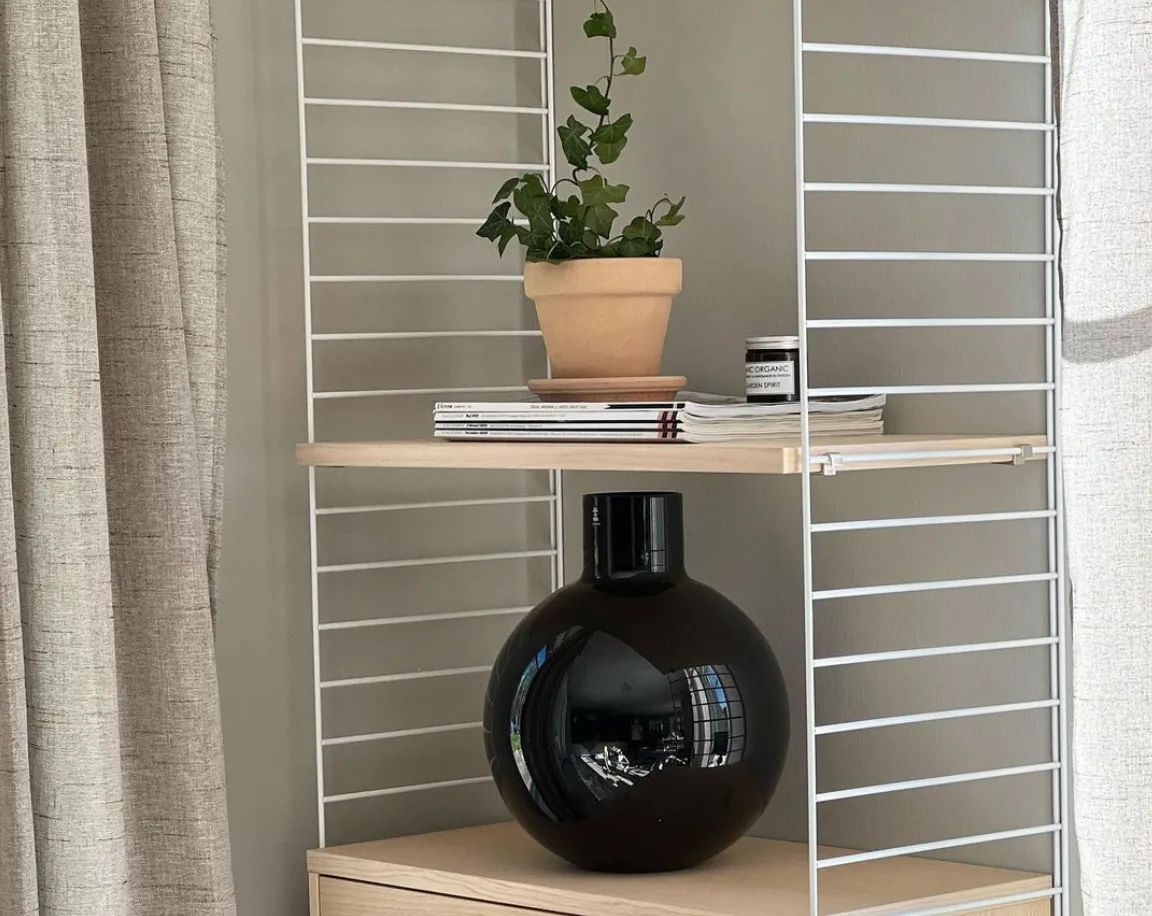 팔로 화병, Black 37 cm Skrufs Glasbruk | 스크루브 글라스브룩