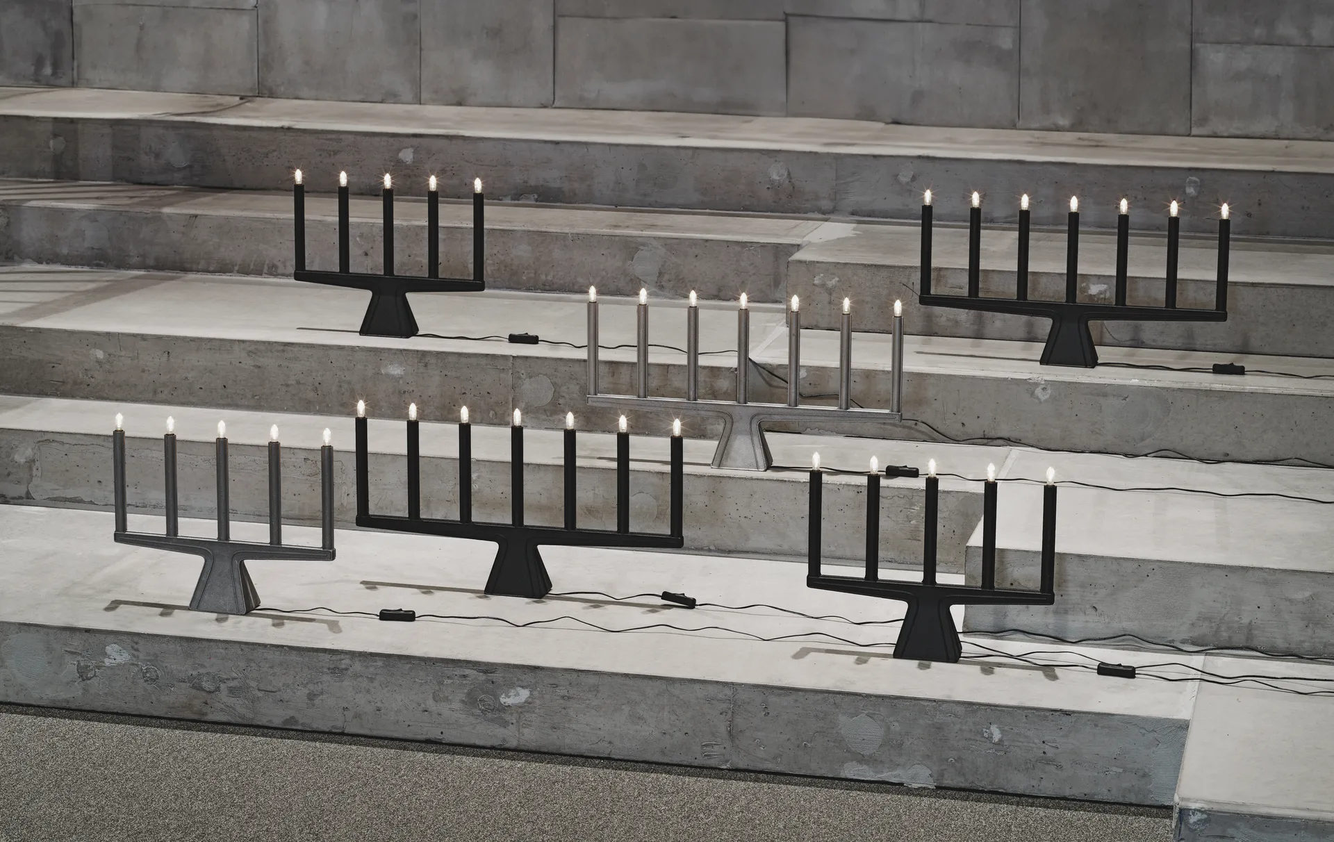 스텔라 7 대림절 캔들 홀더 60 cm, Raw aluminium SMD Design | SMD 디자인