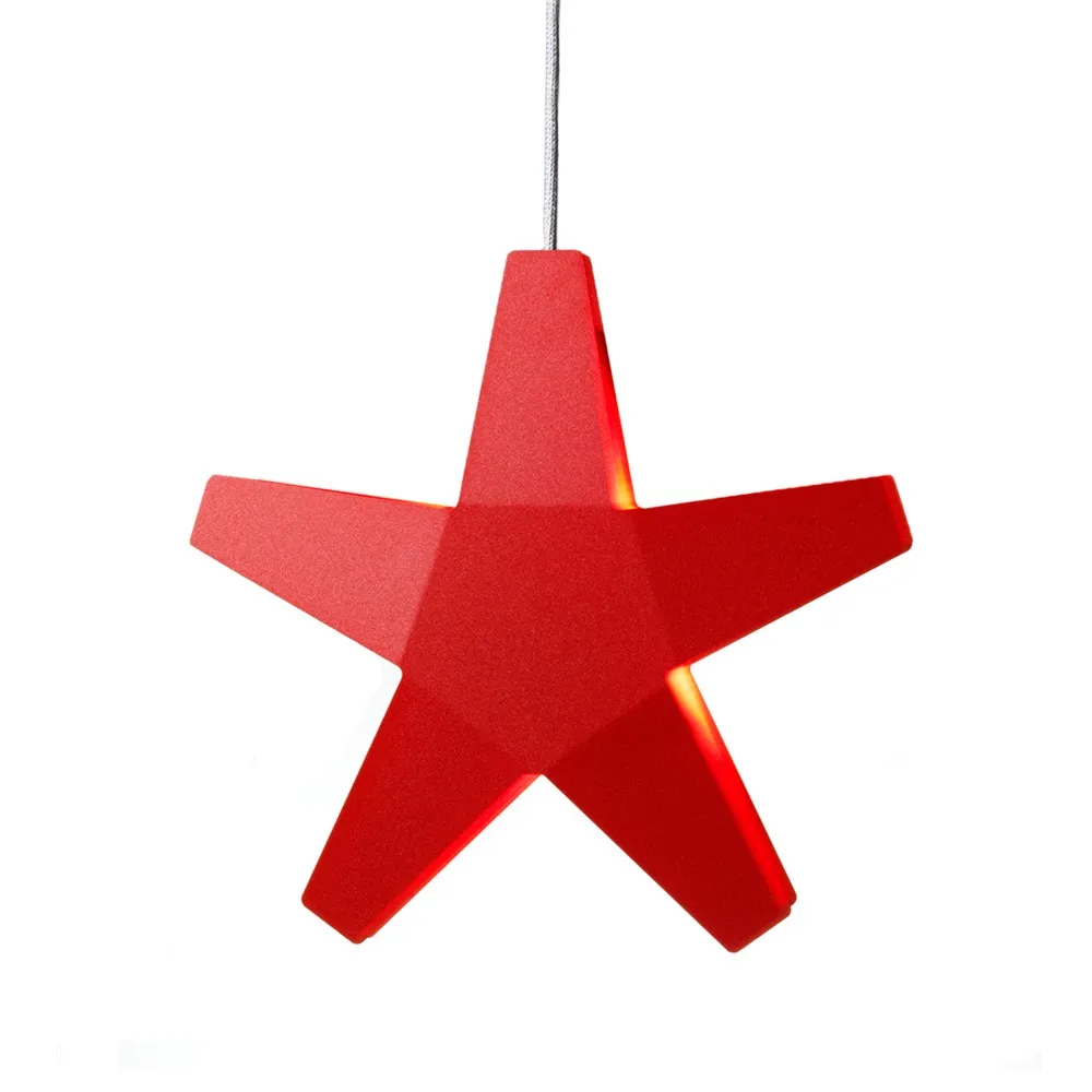 아드벤트 스티에르나 대림절 별 전등갓, Red, 40 cm, light grey textile cord SMD Design | SMD 디자인